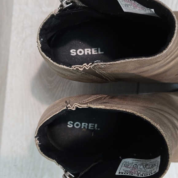 Sorel Women Ankle Leather Joan of Arctic Hidden Boots shoes sz 6.5 - Picture 6 of 13